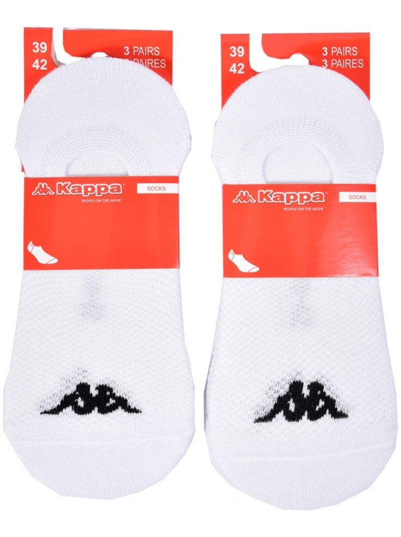 Chaussettes homme KAPPA Socquettes Tiges courtes - Pack de 6 Multicolore - Kiabi