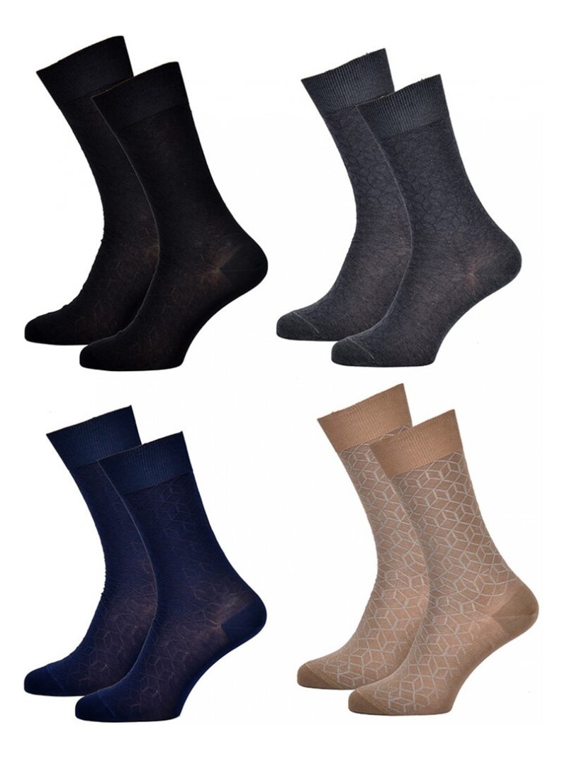 Chaussettes homme KINDY en Coton - Pack de 3 Noir Marron Gris - Kiabi