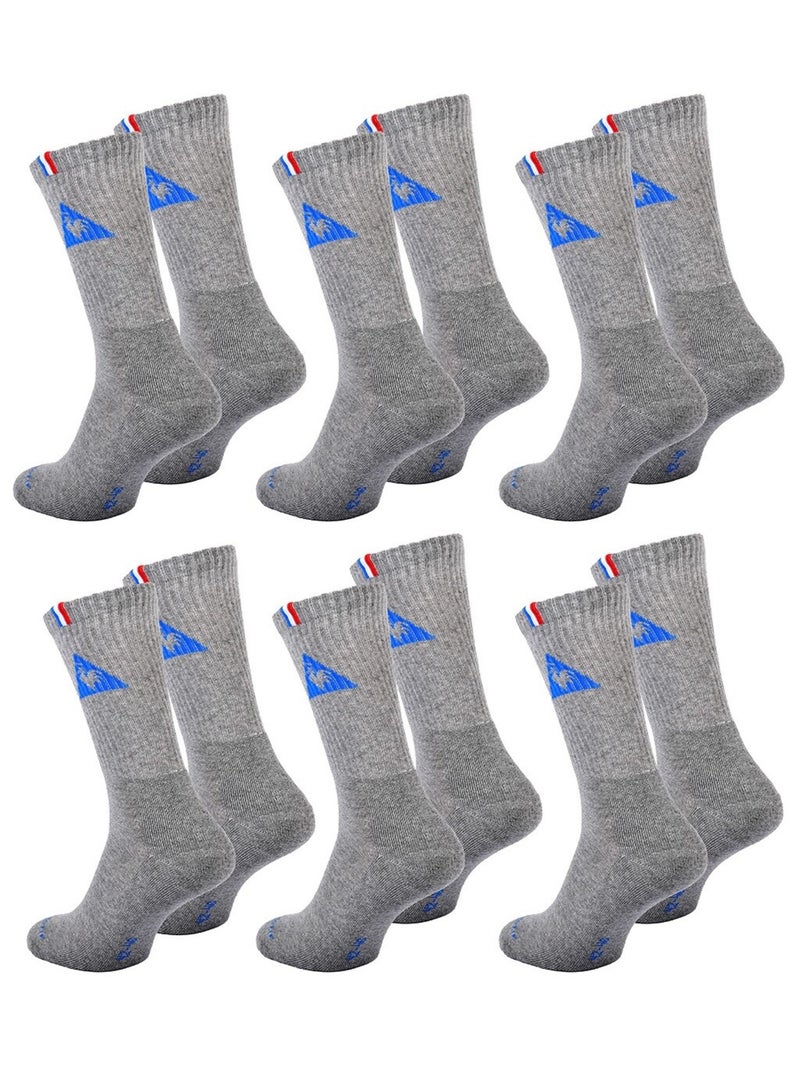 Chaussettes Homme LE COQ SPORTIF Pack de 6 Gris - Kiabi
