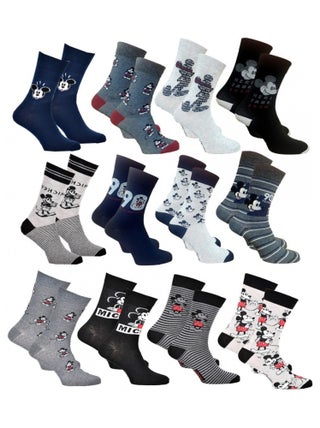 Chaussettes HOMME Licence PACK DE 12 paires Mickey