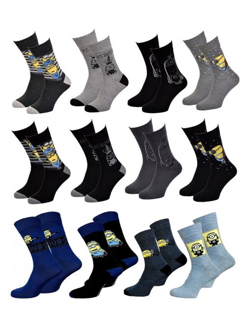 Chaussettes HOMME Licence PACK DE 12 paires Minions - Kiabi