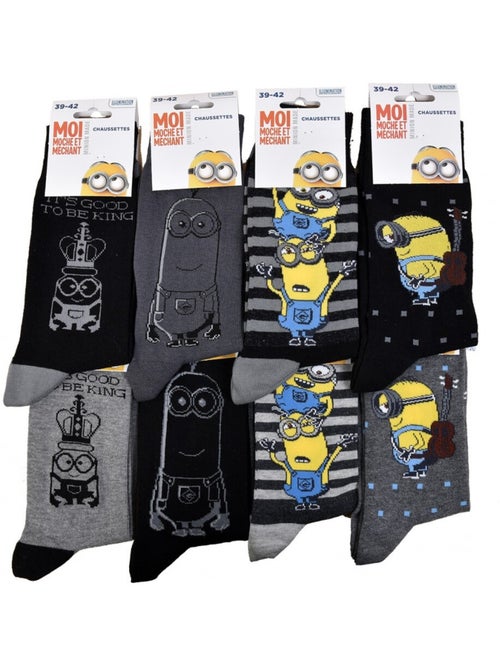 Chaussettes HOMME Licence PACK DE 12 paires Minions - Kiabi
