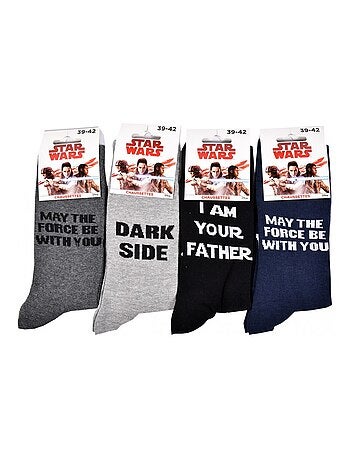 Chaussettes HOMME Licence PACK DE 12 paires Star Wars