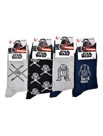 Chaussettes HOMME Licence PACK DE 12 paires Star Wars