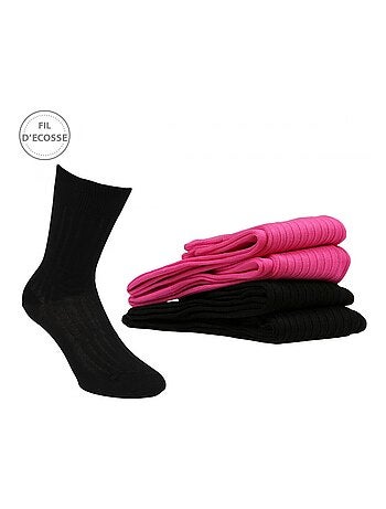 Chaussettes Homme Lot de 4 Fil d'Ecosse