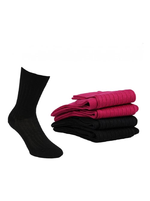 Chaussettes Homme Lot de 4 Fil d'Ecosse - Kiabi