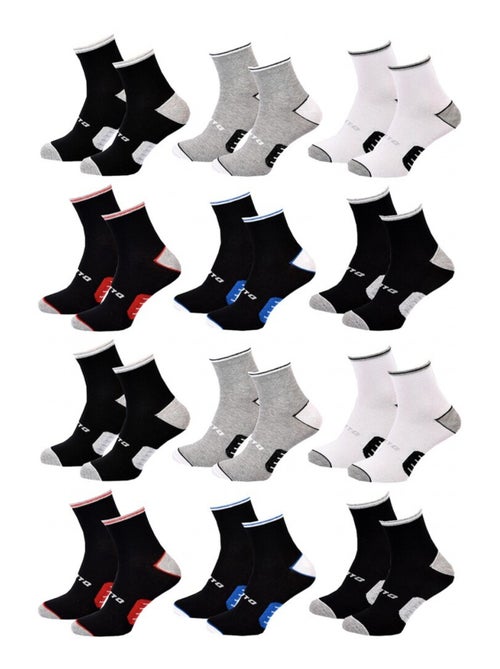 Chaussettes Homme LOTTO - Pack de 12 - Kiabi