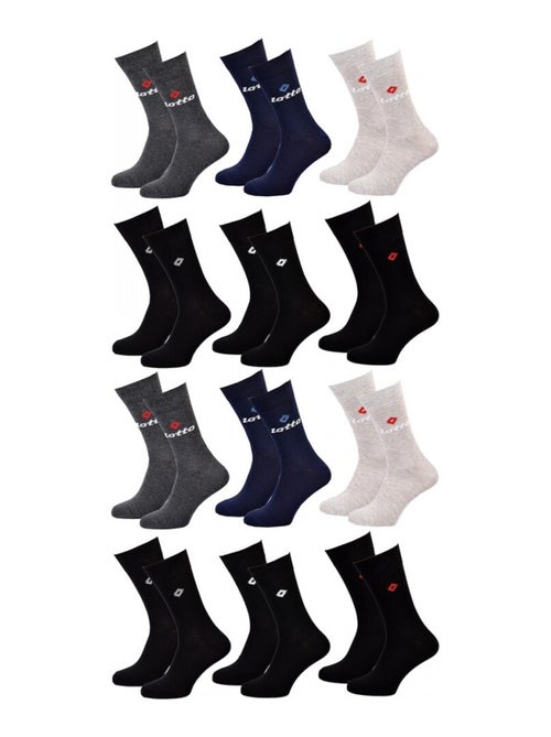 Chaussettes Homme LOTTO - Pack de 12 - Kiabi