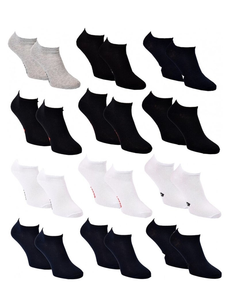 Chaussettes Homme LOTTO - Pack de 12 Noir Multicolore Noir - Kiabi