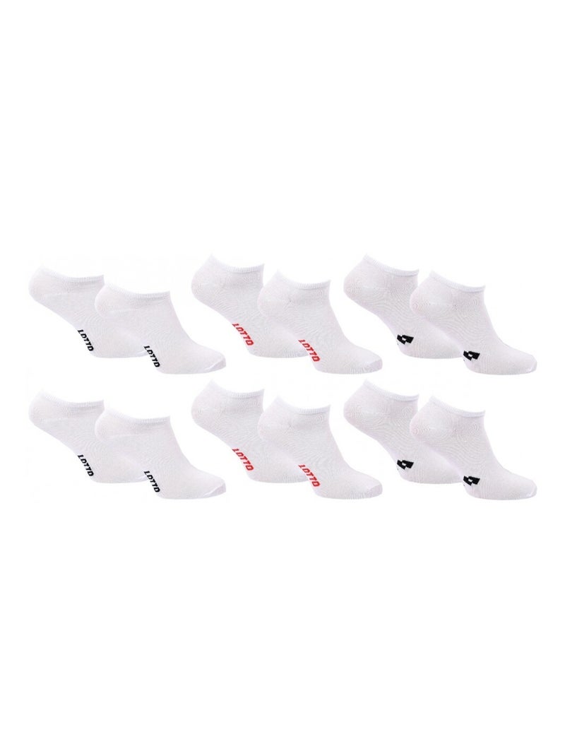 Chaussettes Homme LOTTO - Pack de 6 Blanc - Kiabi