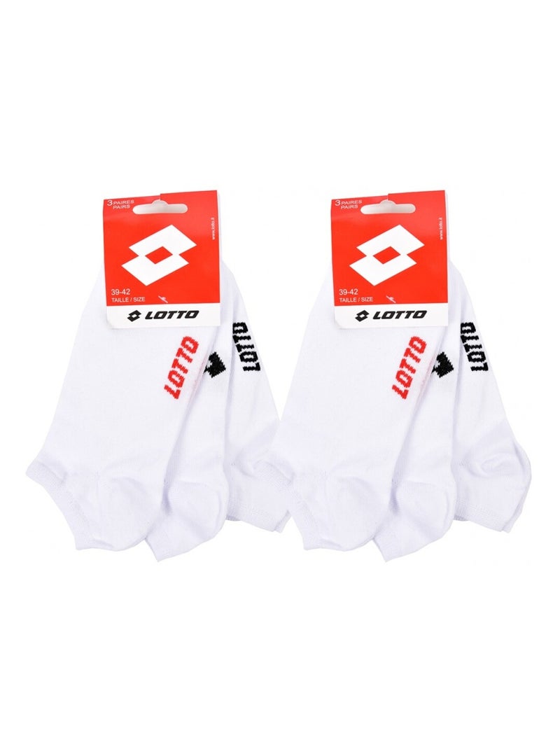 Chaussettes Homme LOTTO - Pack de 6 Blanc - Kiabi