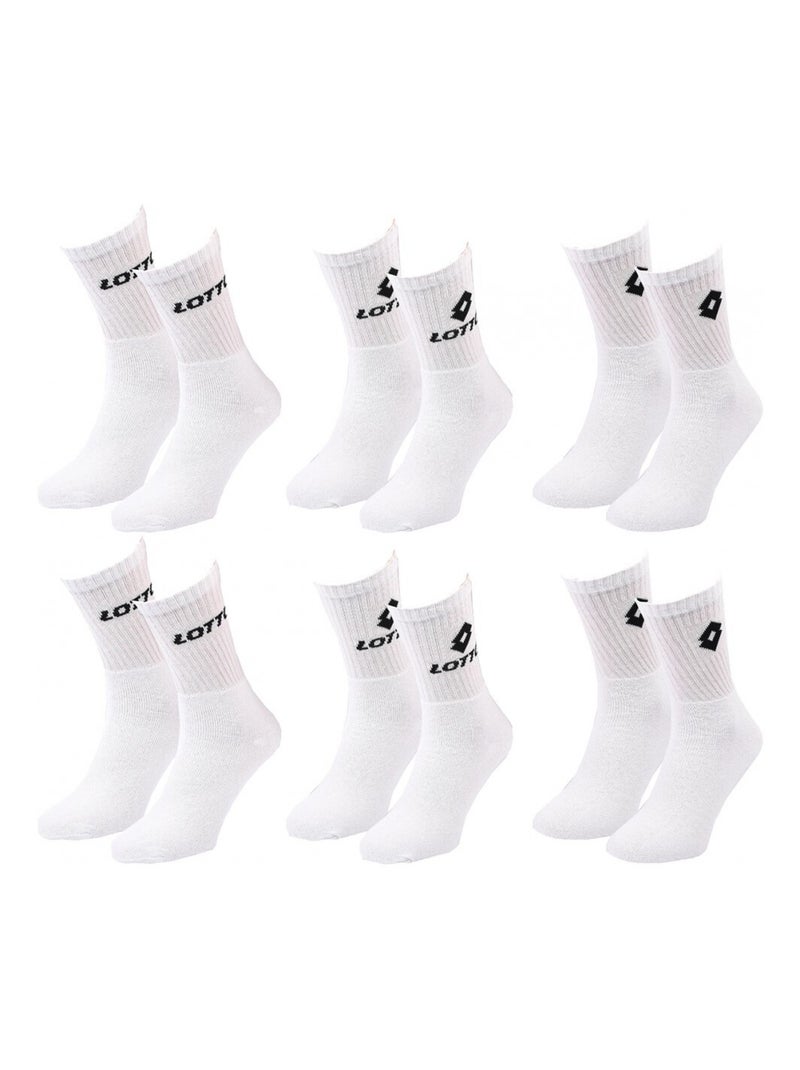 Chaussettes Homme LOTTO - Pack de 6 Blanc - Kiabi
