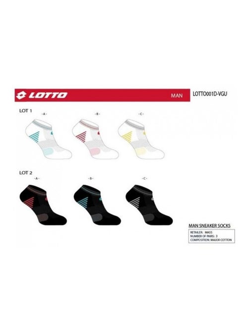 Chaussettes Homme LOTTO - Pack de 6 - Kiabi