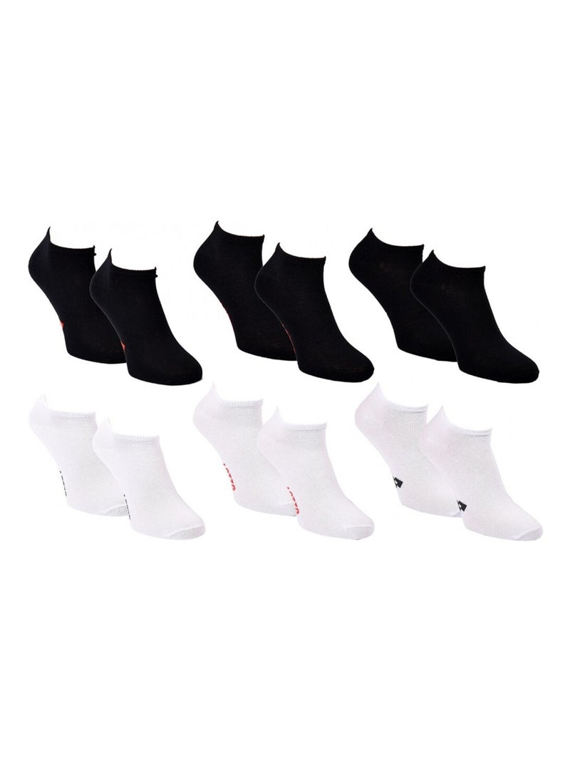 Chaussettes Homme LOTTO - Pack de 6 Noir Blanc - Kiabi
