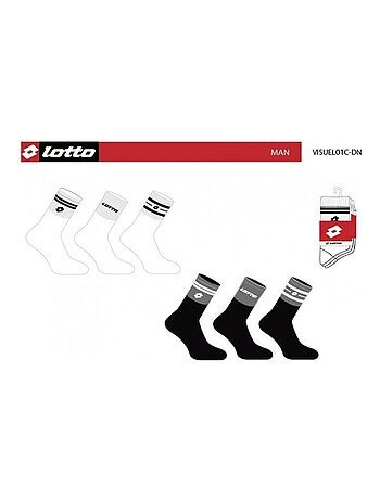 Chaussettes Homme LOTTO - Pack de 6