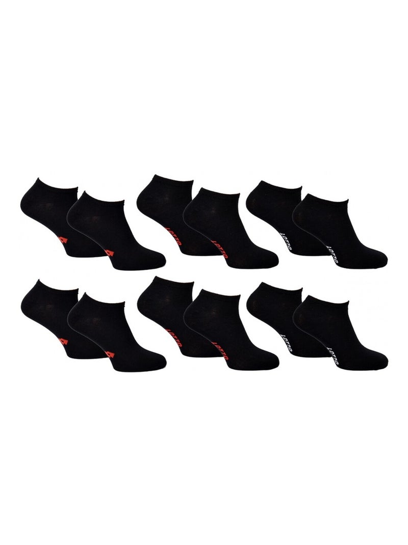 Chaussettes Homme LOTTO - Pack de 6 Noir - Kiabi