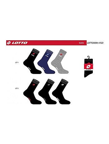 Chaussettes Homme LOTTO - Pack de 6