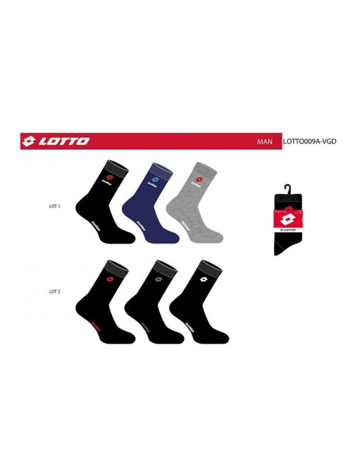 Chaussettes Homme LOTTO - Pack de 6 - Kiabi
