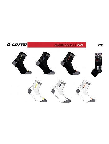 Chaussettes Homme LOTTO - Pack de 6