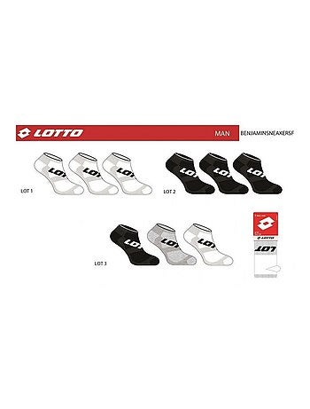 Chaussettes Homme LOTTO - Pack de 9