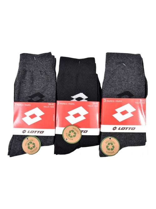 Chaussettes Homme LOTTO - Pack de 9 - Kiabi