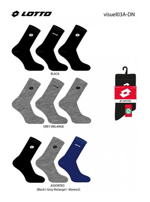 Chaussettes Homme LOTTO - Pack de 9 - Kiabi