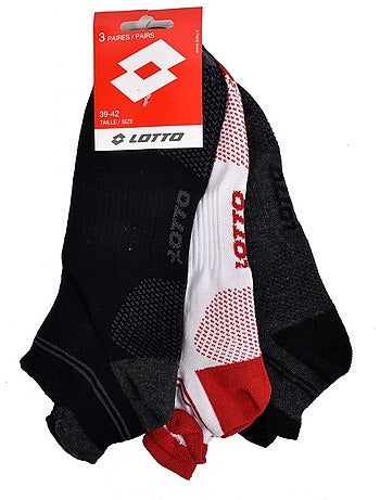 Chaussettes homme LOTTO SNEAKER - Pack de 6