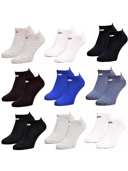 Chaussettes homme LOTTO SNEAKER - Pack de 9 - Kiabi