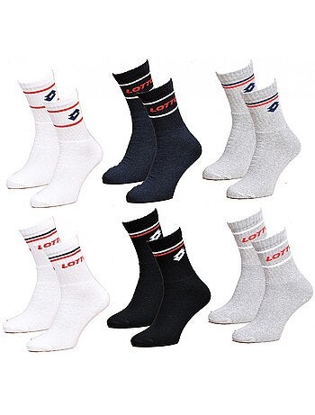 Chaussettes homme LOTTO TENNIS - Pack de 6