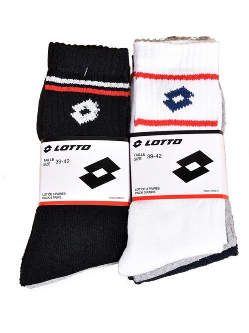 Chaussettes homme LOTTO TENNIS - Pack de 6 - Kiabi
