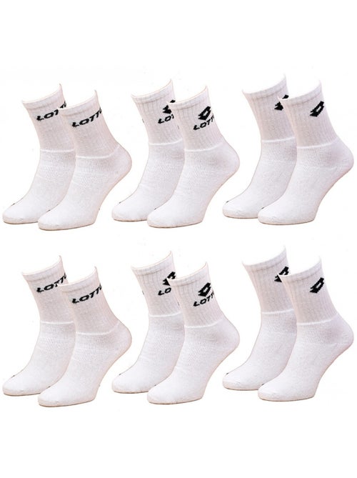 Chaussettes homme LOTTO TENNIS - Pack de 6 - Kiabi
