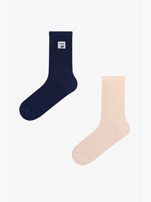 Chaussettes homme mi-mollet à motif slogan dual shade, lot de 2 penti - Kiabi Chaussettes homme mi-mollet à motif slogan dual shade, lot de 2 penti - Kiabi