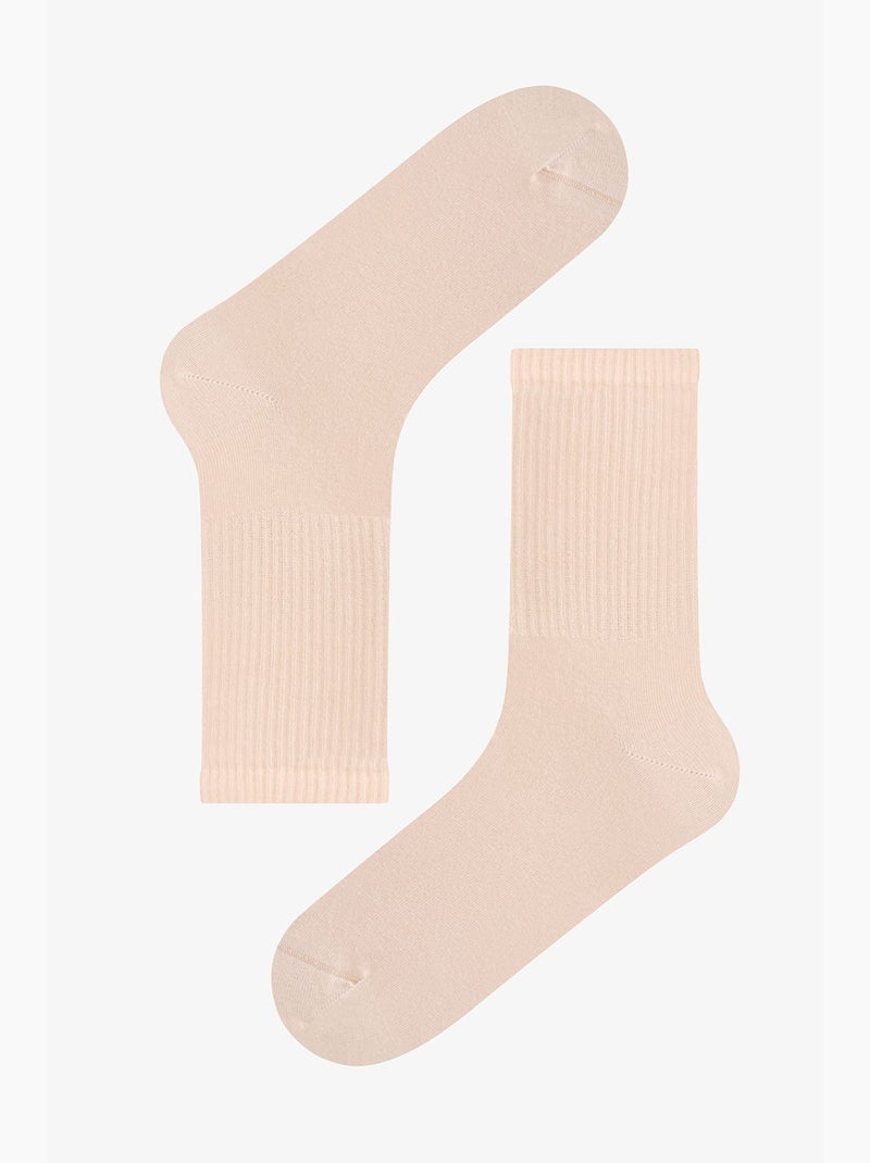Chaussettes homme mi-mollet à motif slogan dual shade, lot de 2 penti Bleu Beige - Kiabi