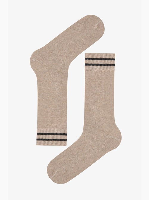 Chaussettes homme modern layer à rayures, paire penti - Kiabi Chaussettes homme modern layer à rayures, paire penti - Kiabi