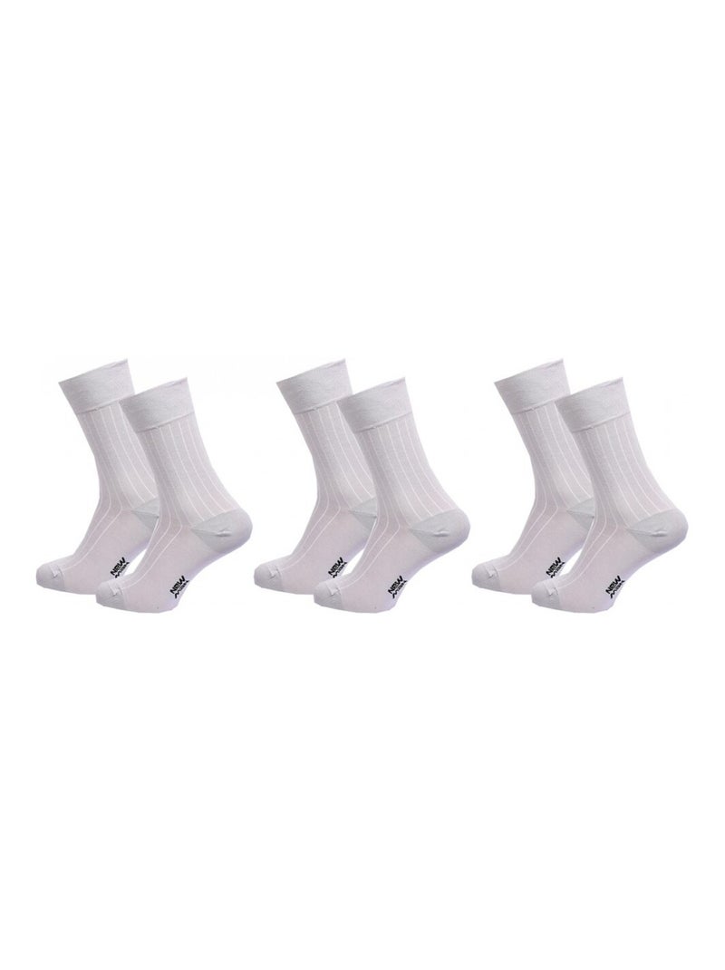 Chaussettes homme NEW MAN - Pack de 3 Gris - Kiabi