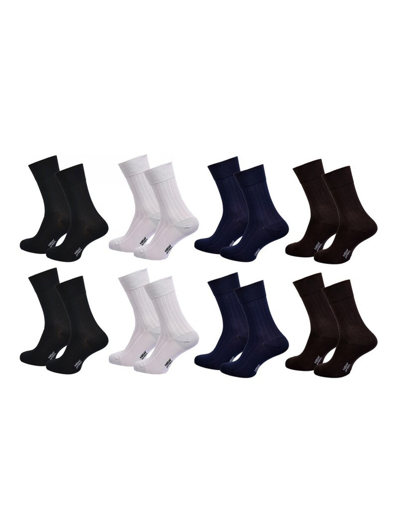 Chaussettes homme NEW MAN - Pack de 8 Multicolore - Kiabi