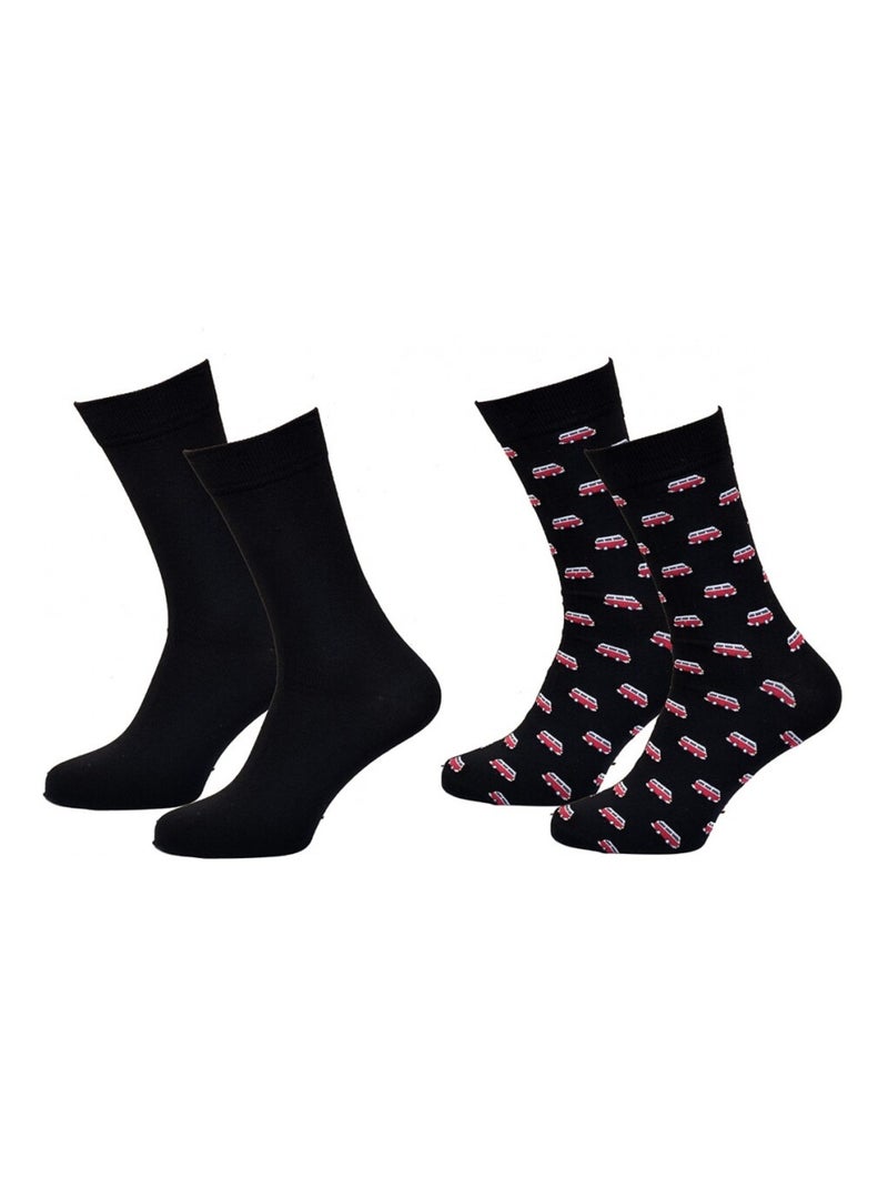 Chaussettes Homme NO PUBLIK - Pack de 2 Noir - Kiabi