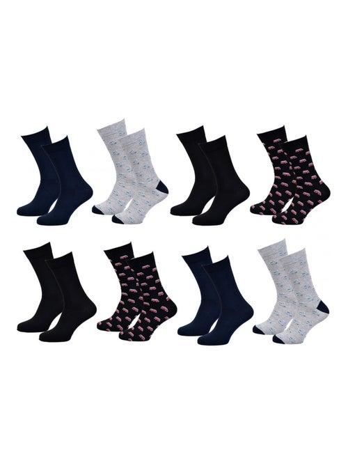 Chaussettes Homme NO PUBLIK - Pack de 8 - Kiabi