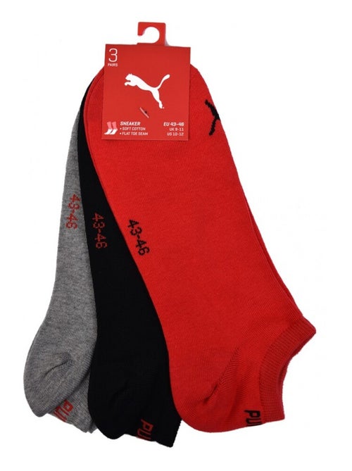 Chaussettes homme PUMA SNEAKER - Pack de 3 - Kiabi