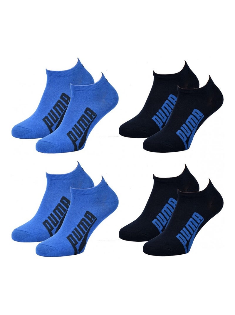 Chaussettes homme PUMA SNEAKER - Pack de 4 Bleu Bleu marine - Kiabi