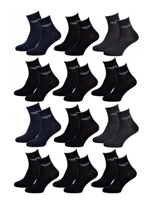 Chaussettes Homme QUARTER KAPPA - Pack de 12 - Kiabi