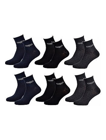 Chaussettes Homme QUARTER KAPPA - Pack de 6