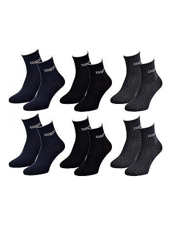 Chaussettes Homme QUARTER KAPPA - Pack de 6