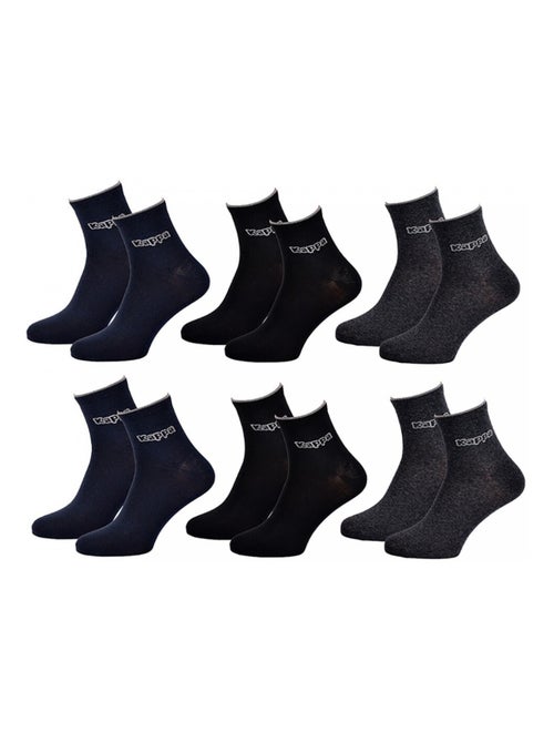 Chaussettes Homme QUARTER KAPPA - Pack de 6 - Kiabi