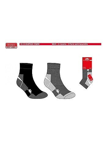Chaussettes Homme QUARTER KAPPA - Pack de 6