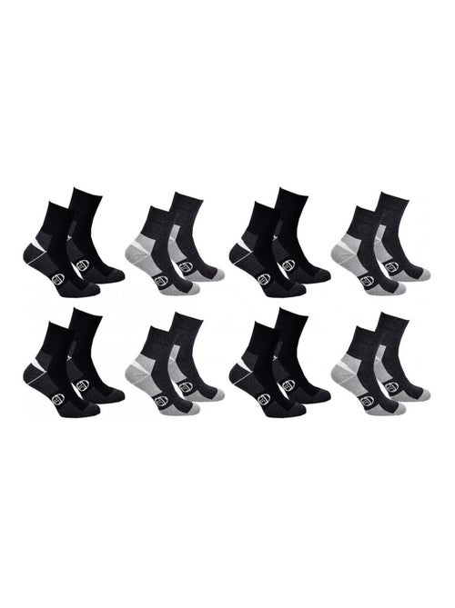 Chaussettes Homme QUARTER SERGIO TACCHINI Lot de 8 - Pack de 8 - Kiabi