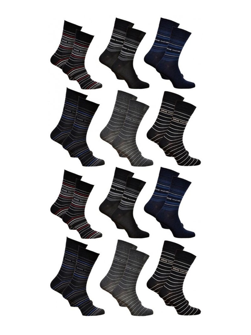 Chaussettes homme Sergio Tacchini  - Pack de 12 Multicolore - Kiabi