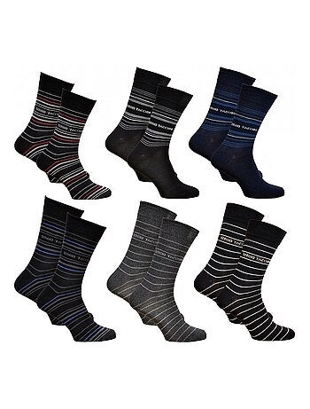 Chaussettes homme Sergio Tacchini - Pack de 6