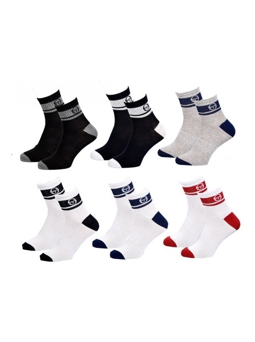 Chaussettes homme Sergio Tacchini Socquettes QUARTER - Pack de 12 - Kiabi