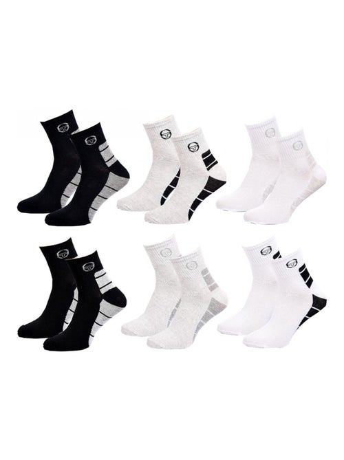 Chaussettes homme Sergio Tacchini Socquettes QUARTER - Pack de 12 - Kiabi